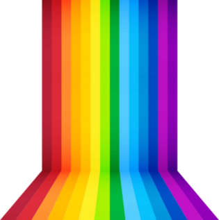 Rainbow Waterfall Sticker