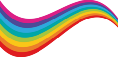 Rainbow Wave Sticker