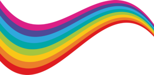 Rainbow Wave Sticker