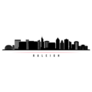 Raleigh Skyline Horizontal Banner Sticker