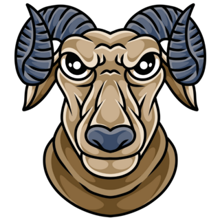 Ram Face Sticker