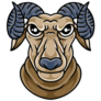 Ram Face Sticker