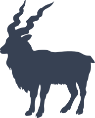 Ram With Long Horns Sticker