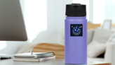 Ramadan Crescent Moon Sticker on a Water Bottle (New) example