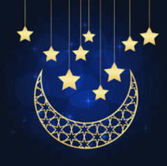 Ramadan Crescent Moon Sticker