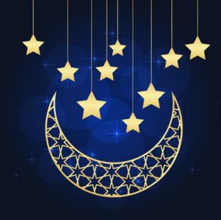 Ramadan Crescent Moon Sticker