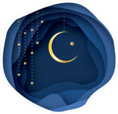 Ramadan Moon Sticker