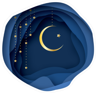 Ramadan Moon Sticker
