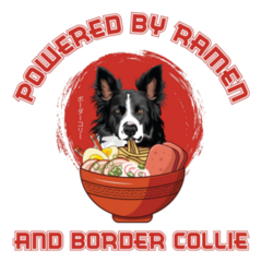 Ramen Border Collie Sticker