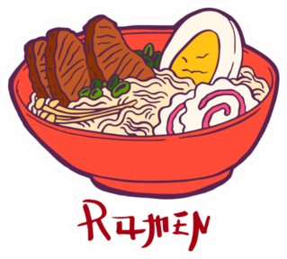 Ramen Soup With Noodles Sticker