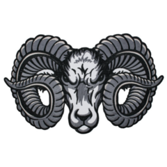 Rams Skull Sticker