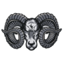 Rams Skull Sticker