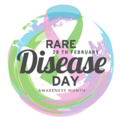 Rare Disease Colorful Globe Sticker