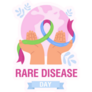 Rare Disease Day Floral Illustration Sticker