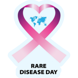 Rare Disease Day Heart Ribbon Sticker
