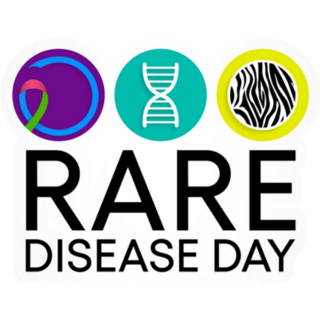 Rare Disease Day Lettering Sticker