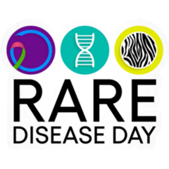 Rare Disease Day Lettering Sticker