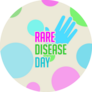 Rare Disease Day Polka Dot Sticker
