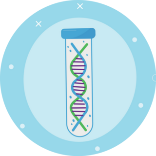 Rare Disease Test Tube Sticker