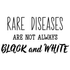 Rare Diseases Are Not Always Black And White Sticker