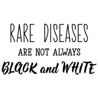 Rare Diseases Are Not Always Black And White Sticker