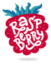 Raspberry Lettering- Hand-drawn Vector Flat Cartoon