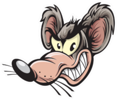 Rat Cartoon Character Sticker