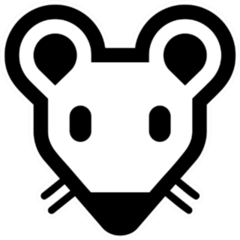 Rat Head Icon Sticker
