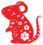 Rat Symbol For Chinese New Year 2020 In Oriental Style Sticker