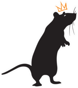 Rat With Crown Sticker