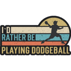 Rather Dodgeball Sticker