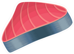 Raw Tuna Sticker