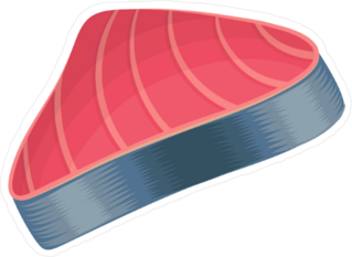Raw Tuna Sticker