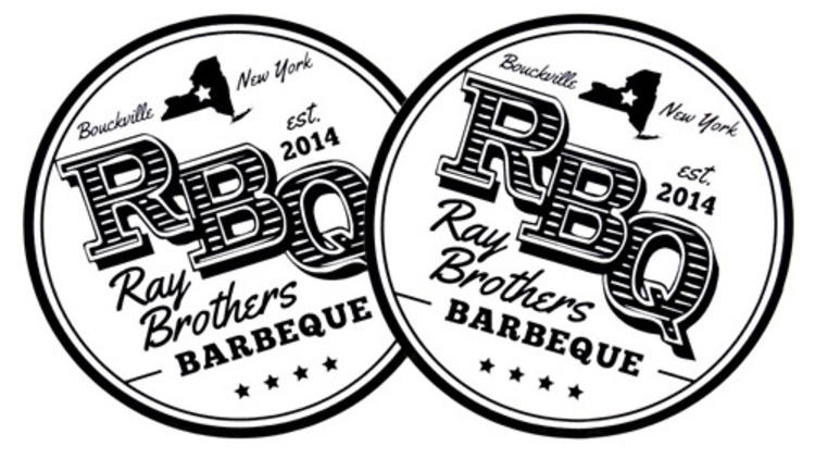 Ray Brothers BBQ Custom Circle Stickers
