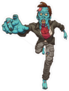 Reaching Running Zombie Sticker