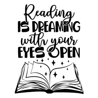 Reading Is Dreaming With Your Eyes Open Sticker