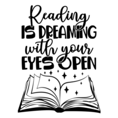 Reading Is Dreaming With Your Eyes Open Sticker