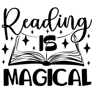 Reading Is Magical Book Lettering Sticker