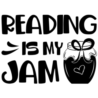 Reading Is My Jam Book Lettering Sticker