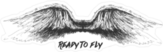 Ready to Fly Angel Wings Sticker