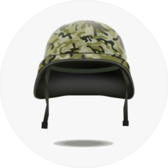 Real Army Military Helmet Sticker