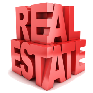 Real Estate 3d Letters Sticker