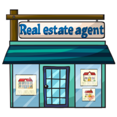Real Estate Agents Office Sticker