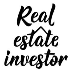 Real Estate Investor Lettering Sticker