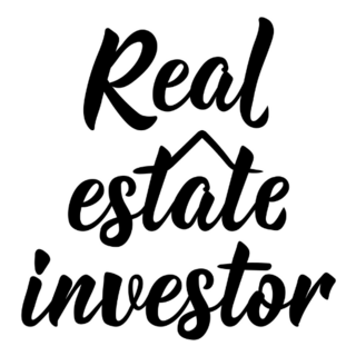 Real Estate Investor Lettering Sticker