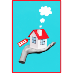 Real Estate Offer Cloud Sticker
