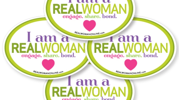 Real Woman Magazine Custom Oval Stickers