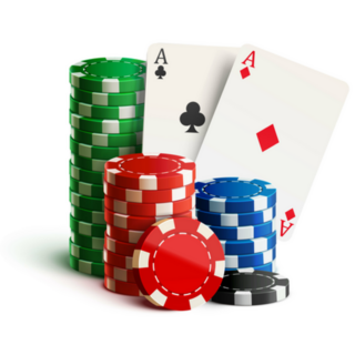 Realistic Casino Chips And Cards Sticker