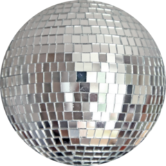 Realistic Disco Ball Sticker