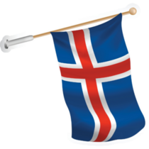 Realistic Iceland Flag Sticker